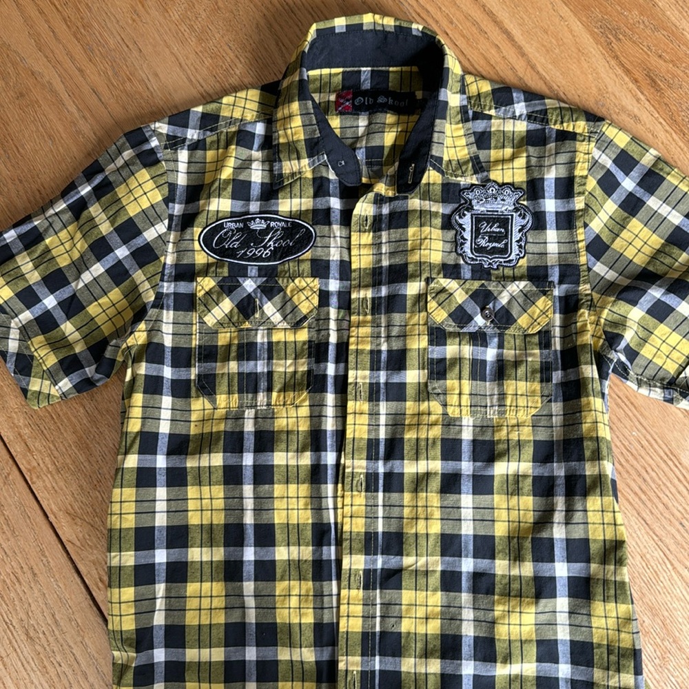 Old Skool urban Royale plaid shirt